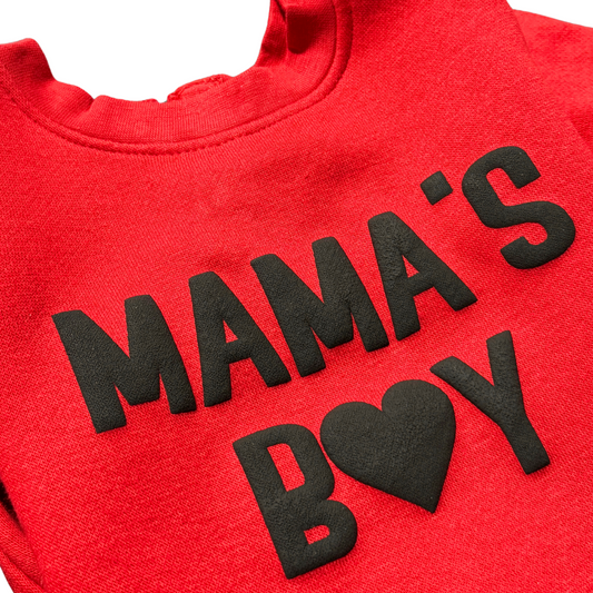 Valentines Mama's Boy in Puff Letters
