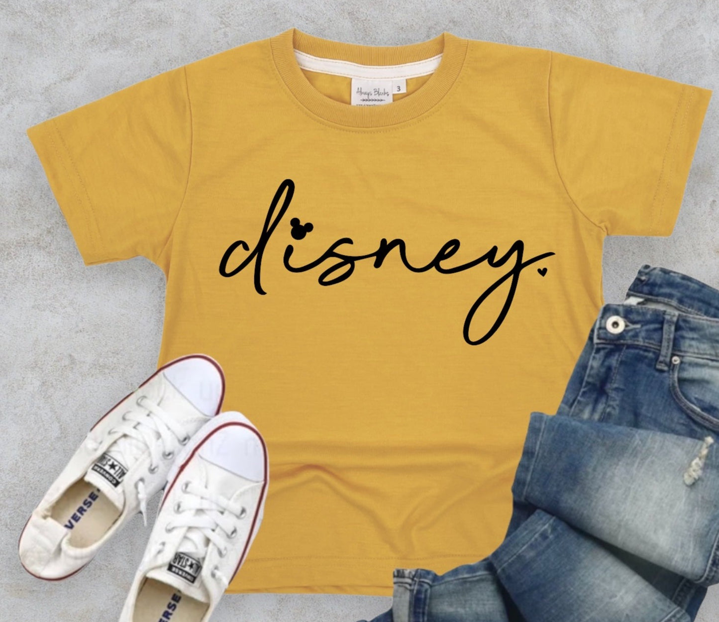 INFANT Disney Cursive Shirt