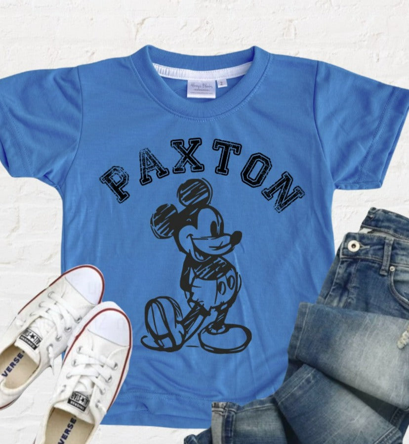 Mickey Curved Text Shirt