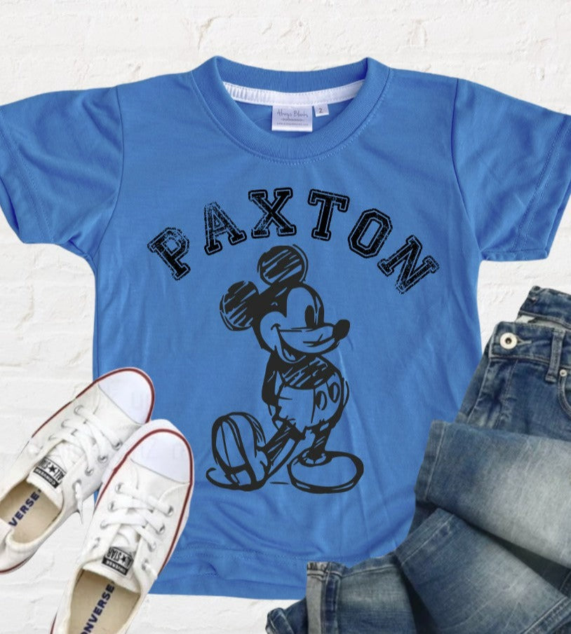 KIDS Mickey with curved text Shirt