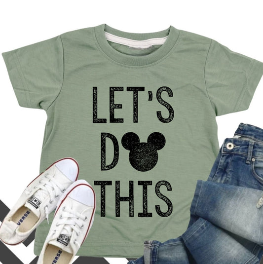 KIDS Lets Do This Mickey Shirt