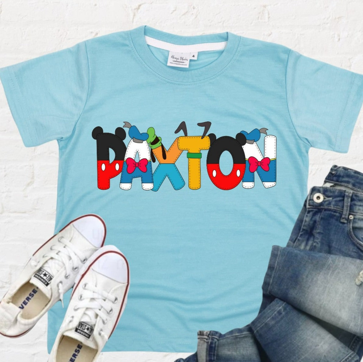 Disney Character Name Shirt