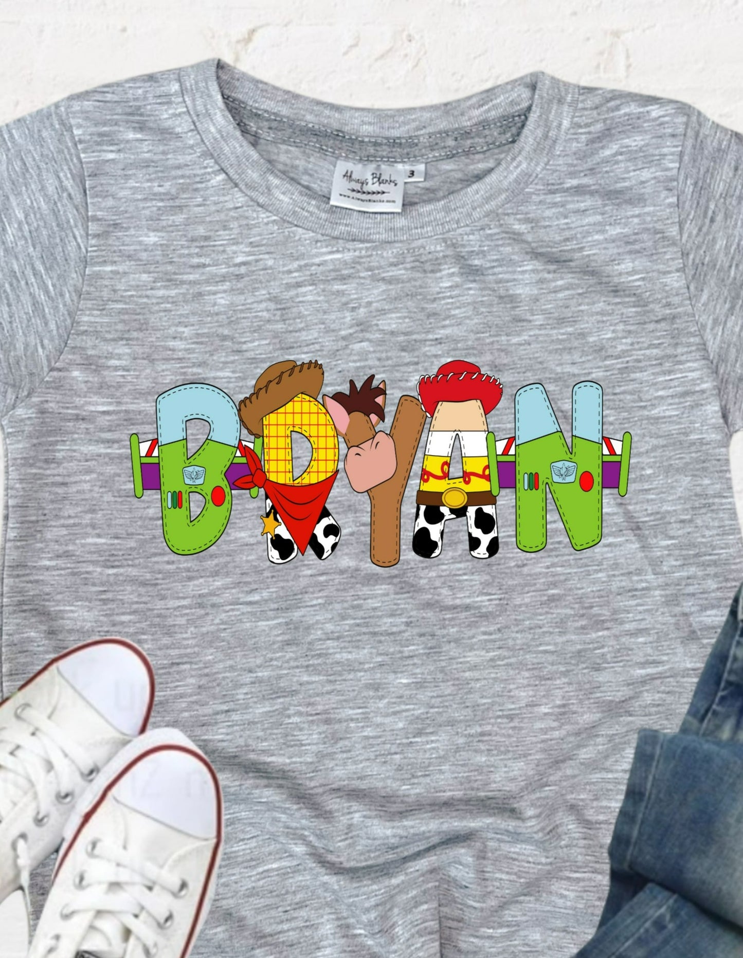 INFANT Toy Story Character Name Shirt